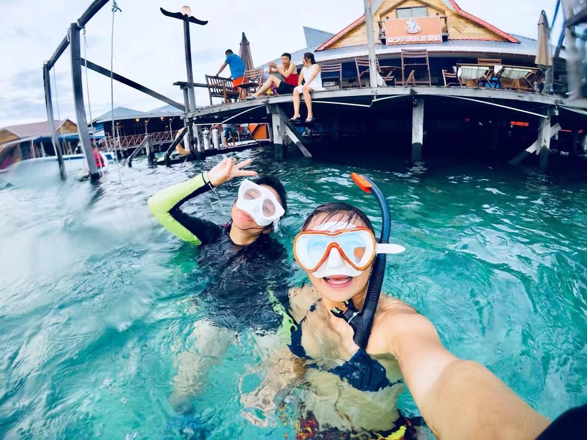 Mabul Paradise Lodge Mabul Island Buitenkant foto